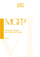Capa do PDF referente às Estatísticas Anuais montantes geridos dos fundos de pensões de 2022