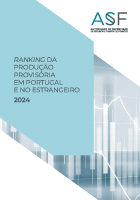 Capa do Excel do Ranking Anual da Produção Provisória - Atividade em Portugal e no Estrangeiro