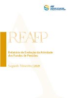 Capa do Relatório de evolução da Atividade dos Fundos de Pensões referente ao 2º trimestre de 2021