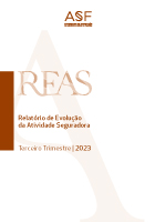 Capa do Relatório de evolução da Atividade Seguradora do 3.º Trimestre de 2023